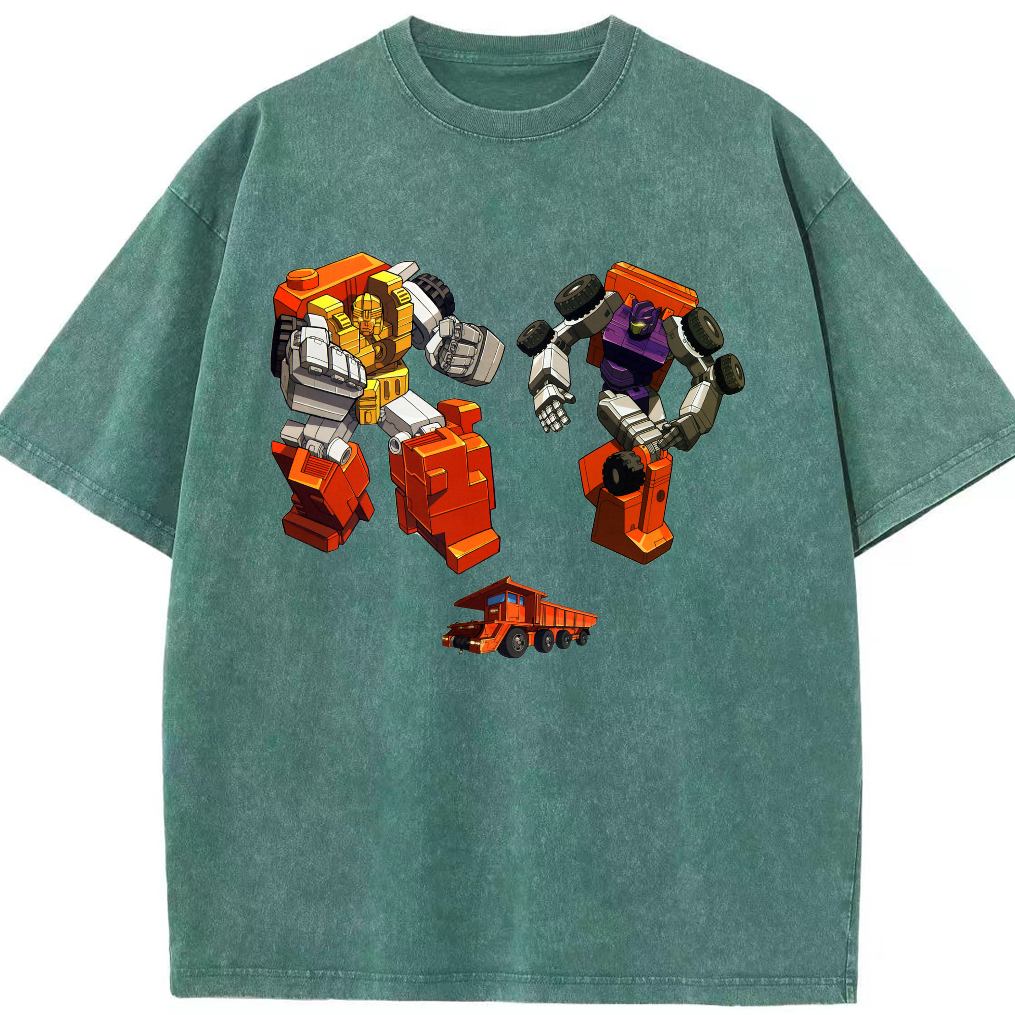 （画像用）  綿100% ヴィンテージ風 半袖Tシャツ（フロントプリント）